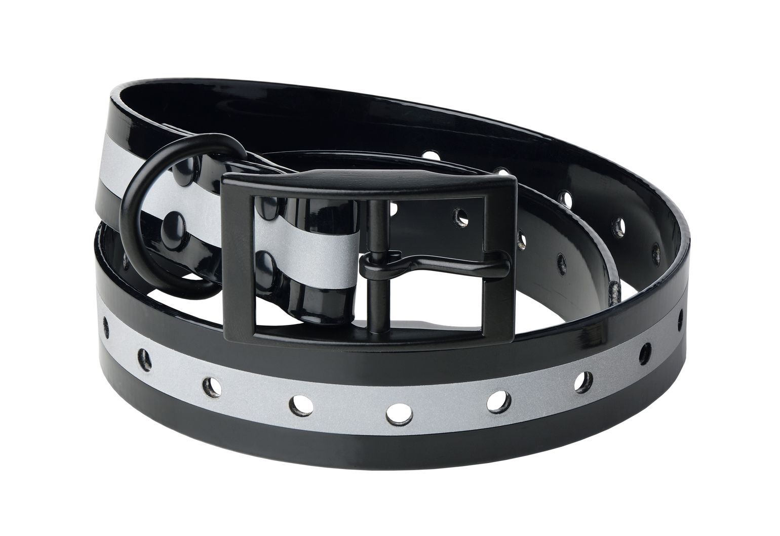 Lafayette Dog Collar Reflective Black