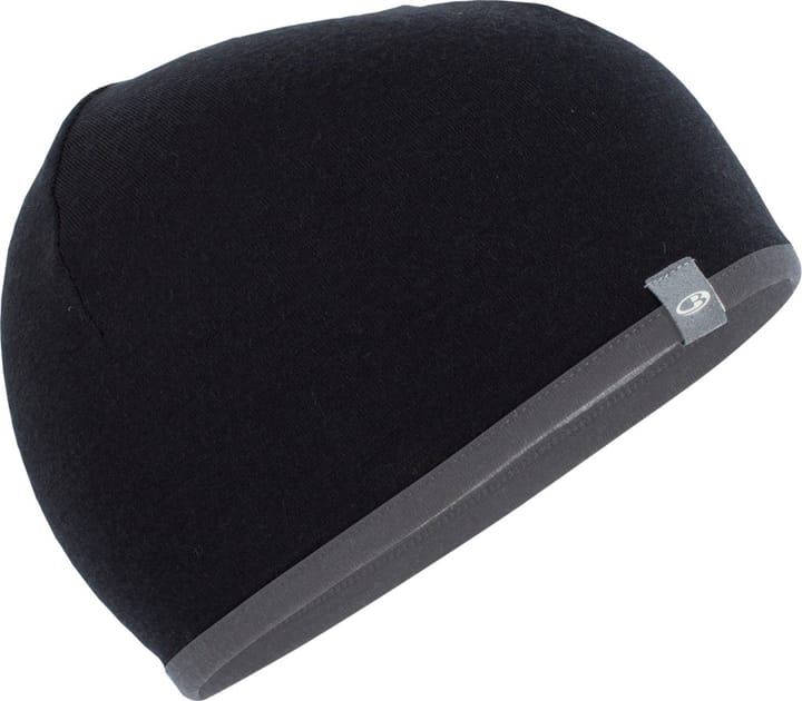 Icebreaker Unisex Pocket Hat Black/Gritstone Hthr Icebreaker