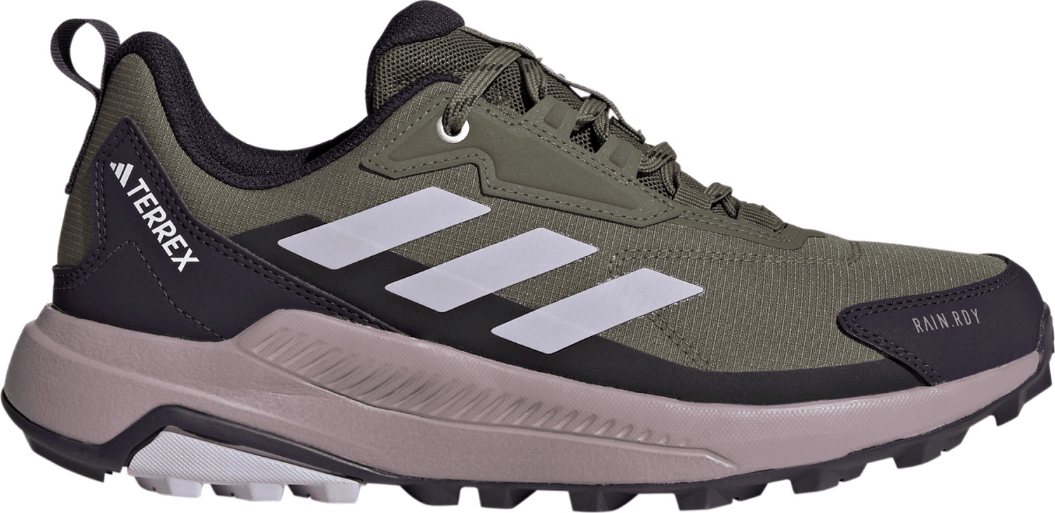 Adidas Women’s Terrex Anylander RAIN.RDY Hiking Shoes Olive Strata/Silver Dawn/Amber Tint