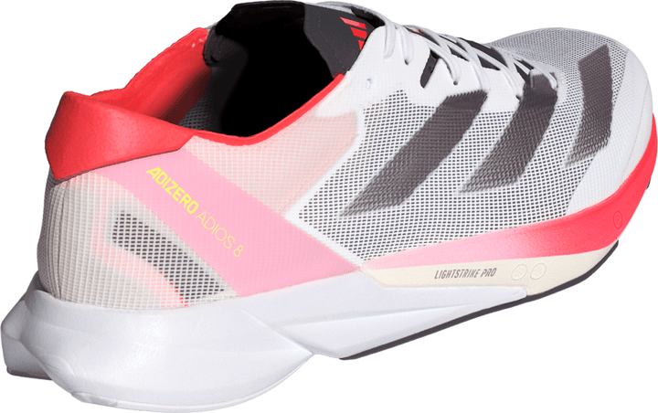 Adidas Men's Adizero Adios 8 Shoes Cloud White/Aurora Met./Solar Red Adidas