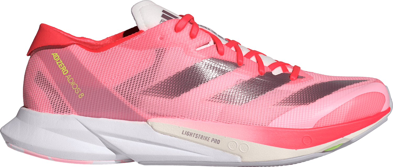 Adidas Women’s Adizero Adios 8 Running Shoes Pink Spark/Aurora Met./Solar Red