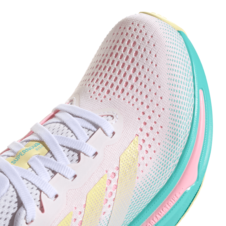 Adidas Women's Supernova Rise Running Shoes FTWR White/Almost Yellow/Flash Aqua Adidas