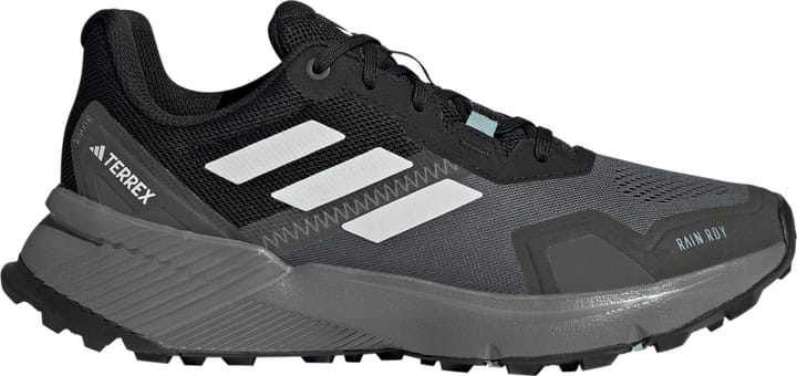 Adidas Women's Terrex Soulstride RAIN.RDY Trail Running Shoes Core Black/Crystal White/Grey Four Adidas