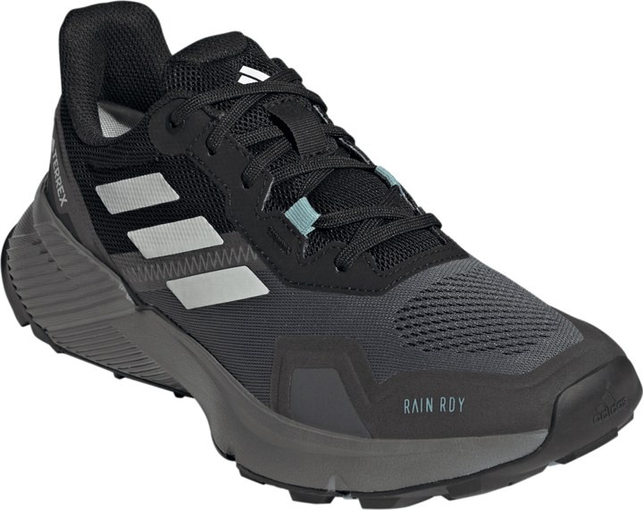 Adidas Women's Terrex Soulstride RAIN.RDY Trail Running Shoes Core Black/Crystal White/Grey Four Adidas