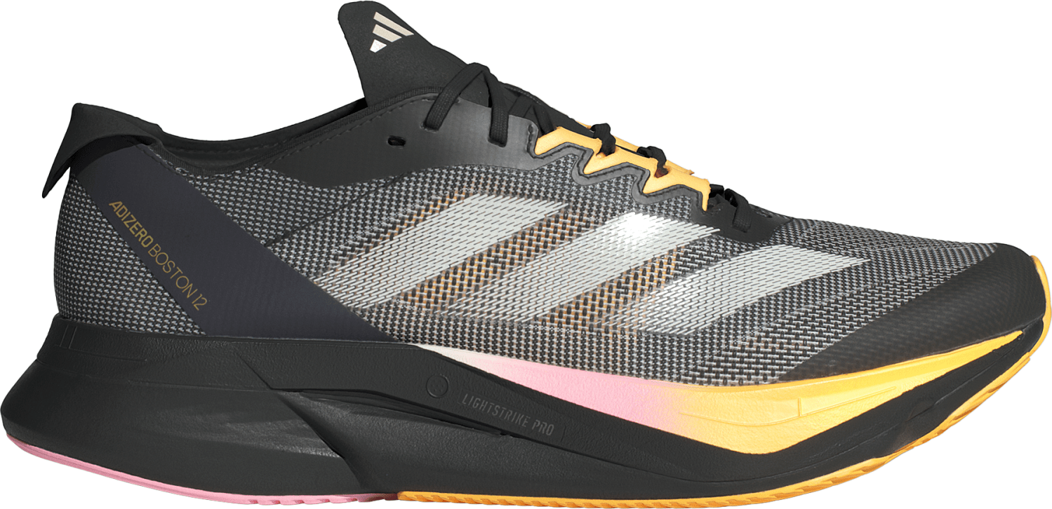 Adidas Men’s Adizero Boston 12 Shoes Core Black/Zero Metalic/Spark