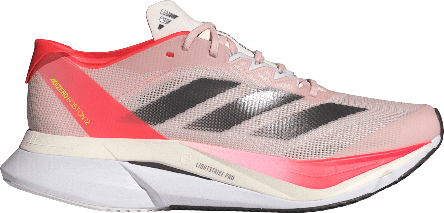 Adidas Women’s Adizero Boston 12 Shoes Sandy Pink/Aurora Met./Solar Red