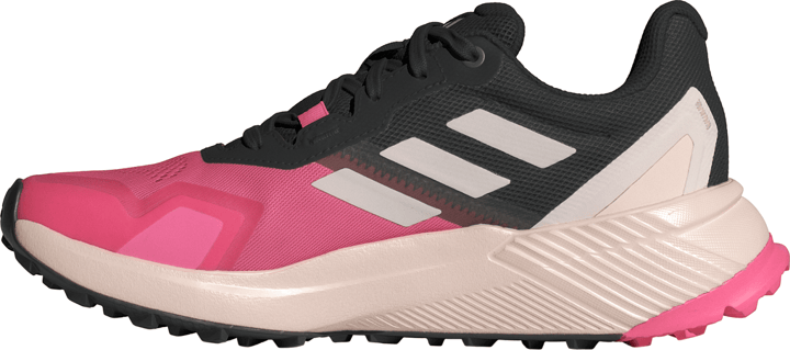 Adidas Women's Terrex Soulstride RAIN.RDY Trail Running Shoes Pink Fusion/Putty Mauve/Core Black Adidas