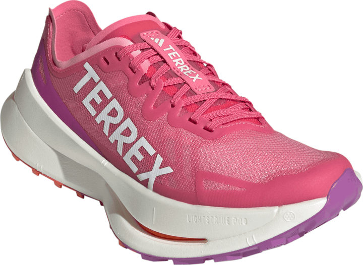 Women's Terrex Agravic Speed Ultra Trail Running Shoes Pnkfus/Crywht/Purbur Adidas