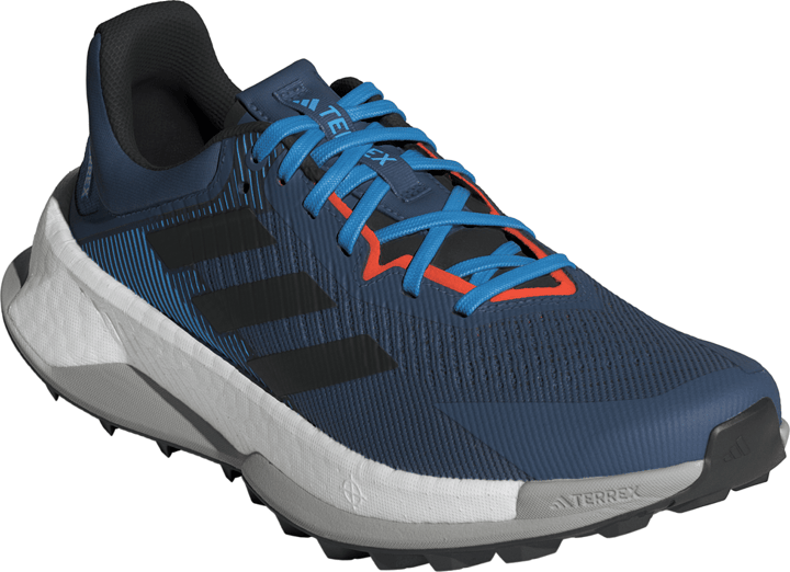 Adidas Men's Terrex Soulstride Ultra Trail Running Shoes Wonder Steel/Core Black/Pulse Blue Adidas