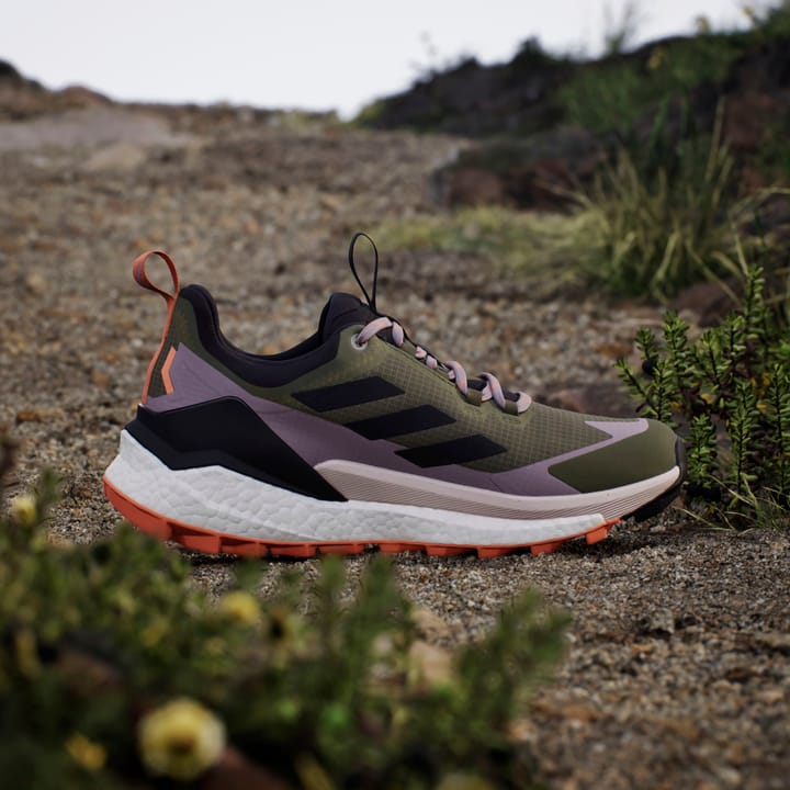 Adidas Women's Terrex Free Hiker 2.0 Low GORE-TEX Hiking Shoes Olive Strata/Aurora Black/Amber Tint Adidas