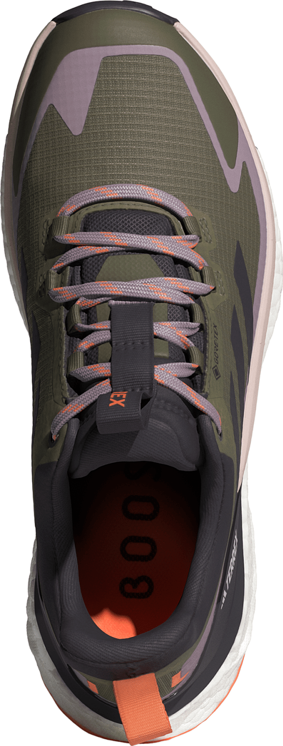 Adidas Women's Terrex Free Hiker 2.0 Low GORE-TEX Hiking Shoes Olive Strata/Aurora Black/Amber Tint Adidas