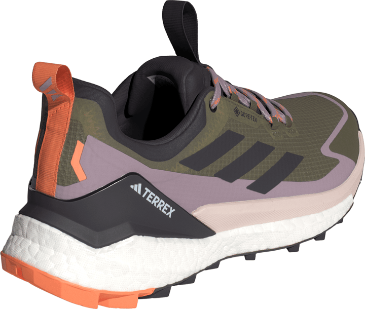 Adidas Women's Terrex Free Hiker 2.0 Low GORE-TEX Hiking Shoes Olive Strata/Aurora Black/Amber Tint Adidas