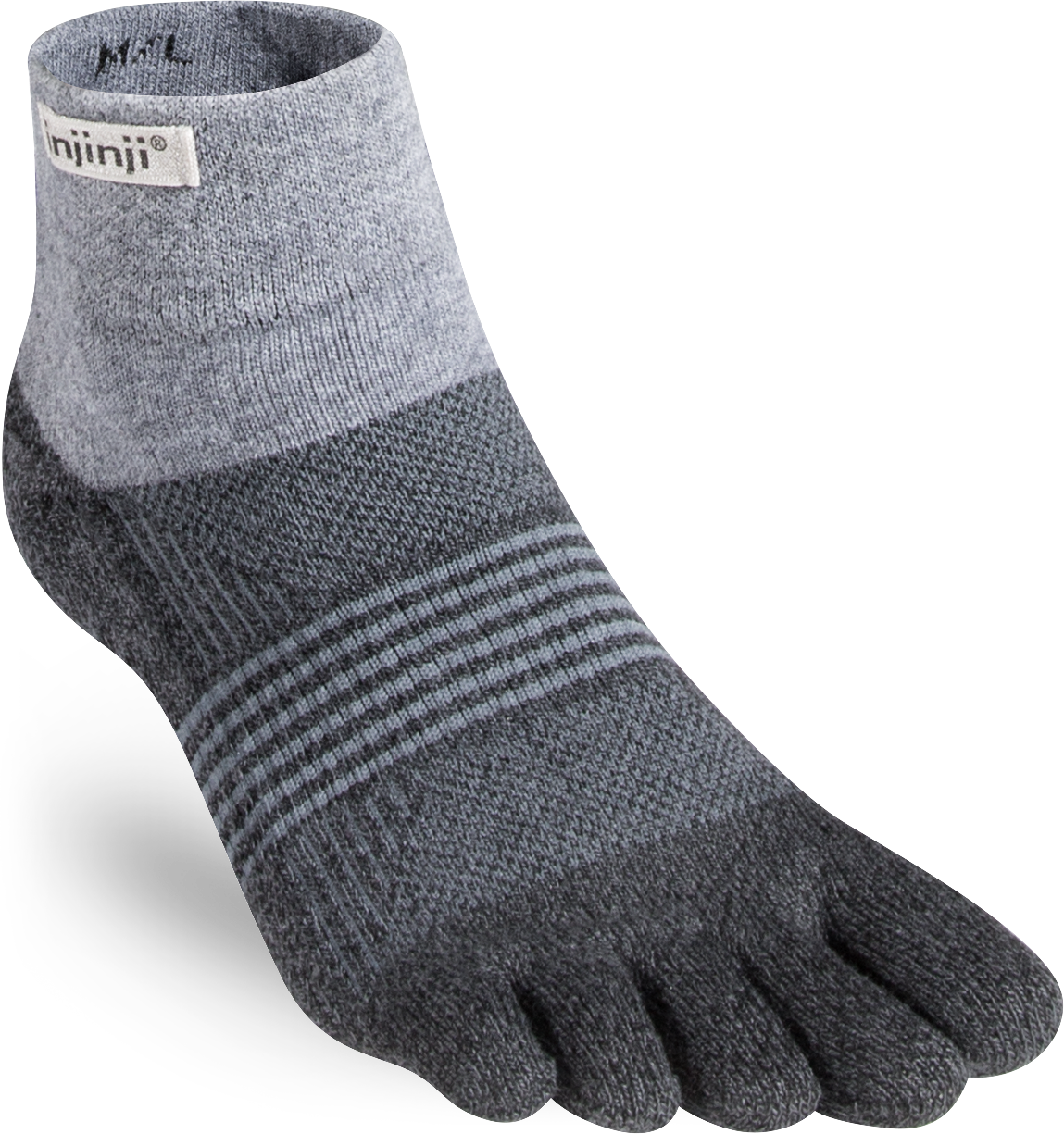 Injinji Women’s Trail Midweight Mini-C Coolmax Granite