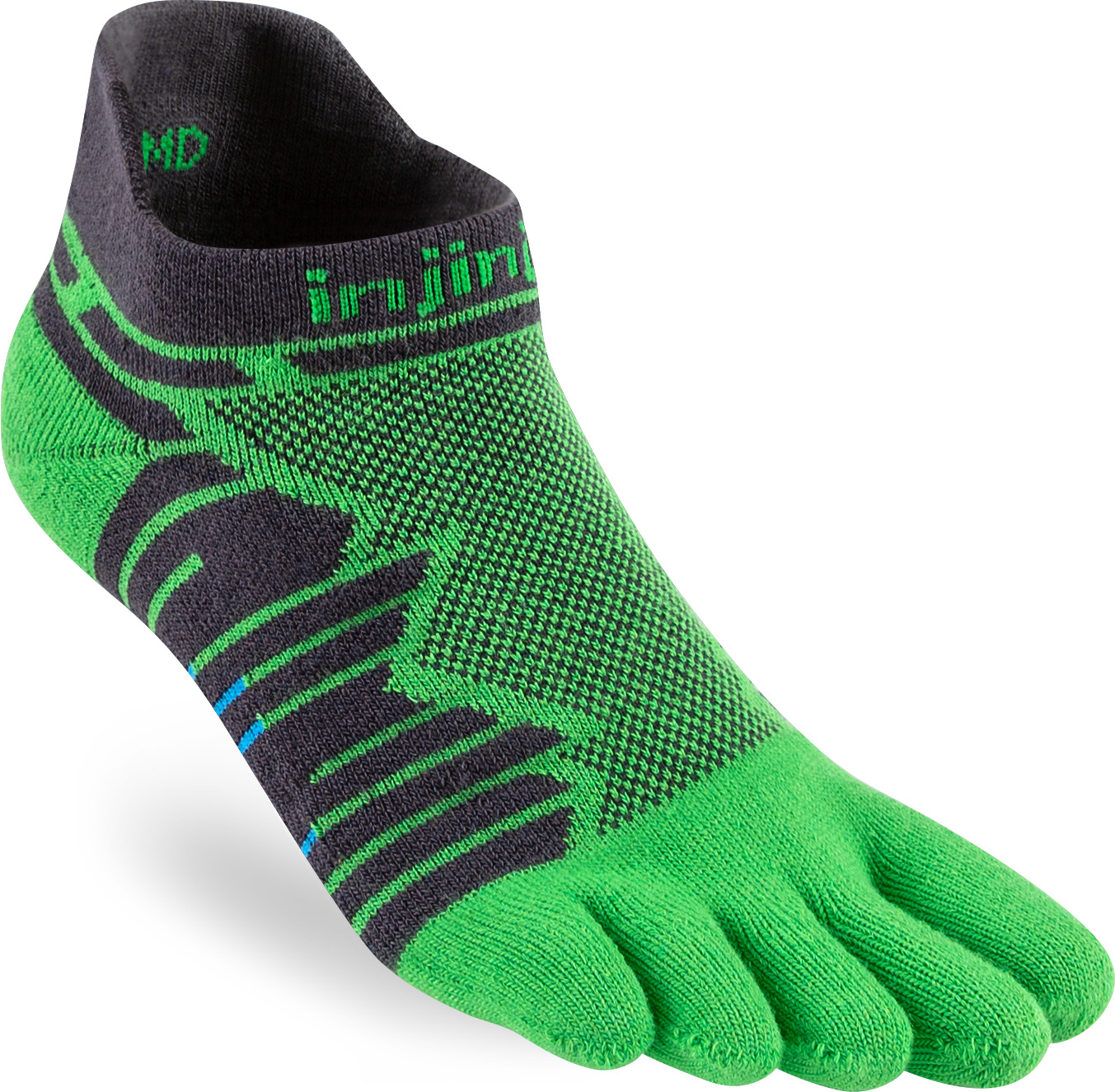 Injinji Men’s Ultra Run No-Show Emerald