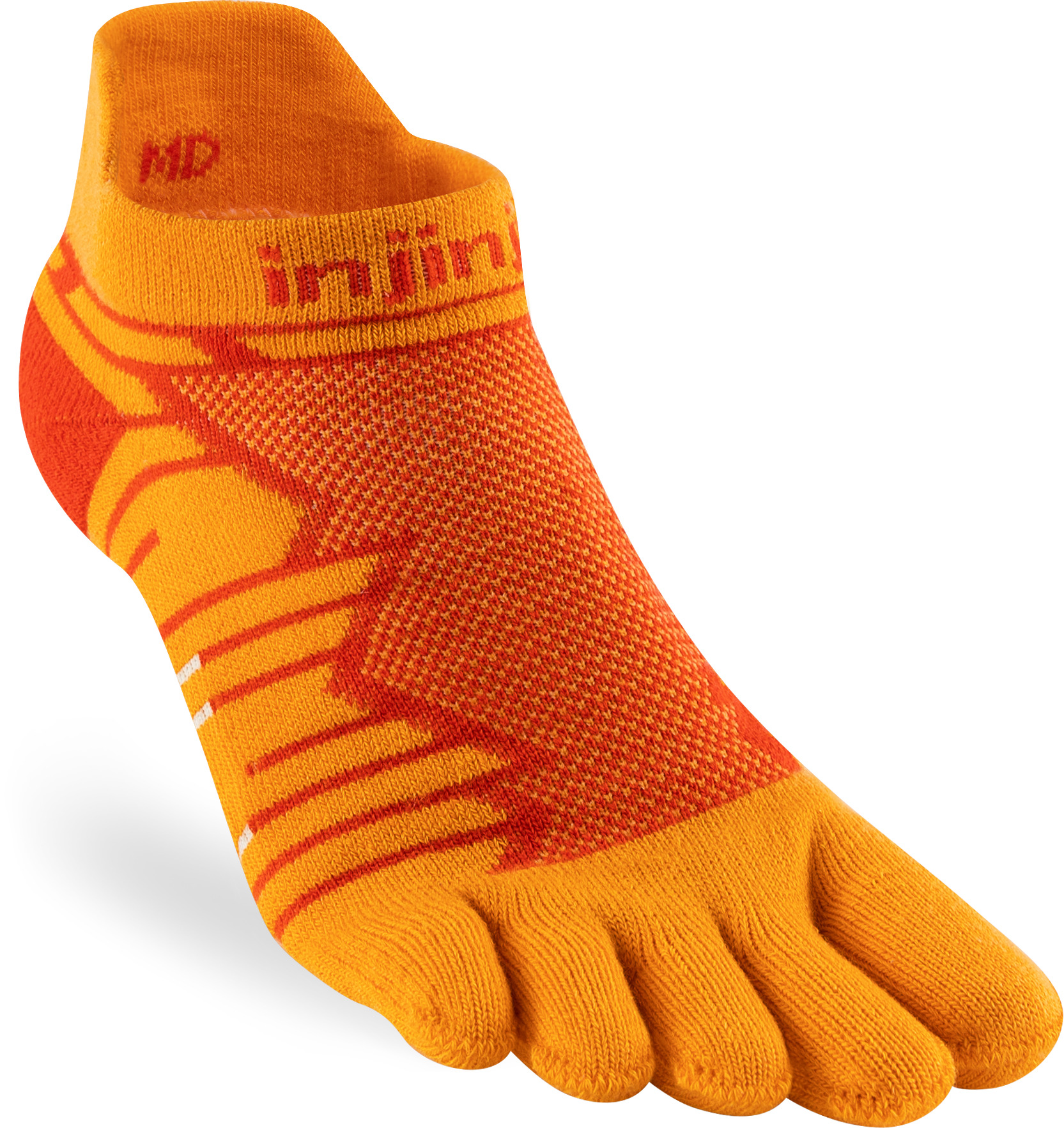 Injinji Men’s Ultra Run No-Show Desert Orange