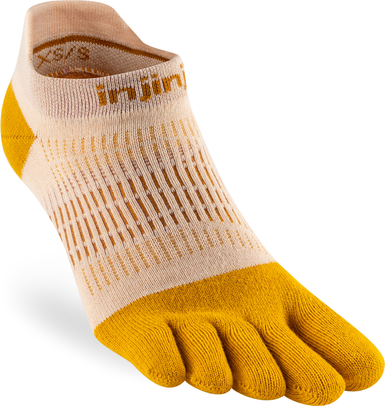 Injinji Women’s Run Lightweight No-Show Golden Spice