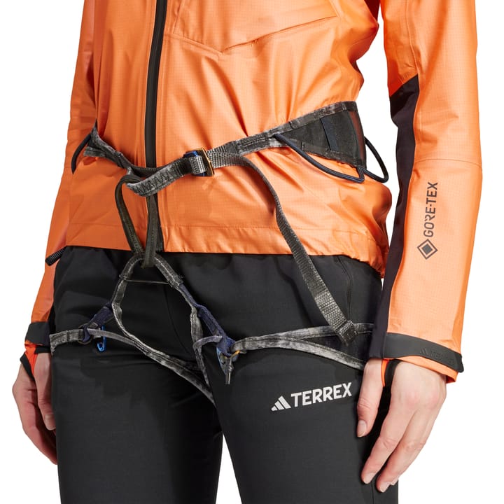 Adidas Women's Terrex Techrock Light GORE-TEX Active Rain Jacket Semi Impact Orange Adidas