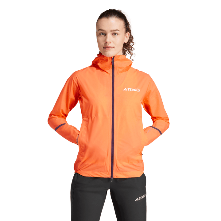 Adidas Women's Terrex Xperior 2.5L Light RAIN.RDY Jacket Semi Impact Orange Adidas