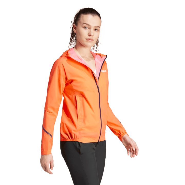 Adidas Women's Terrex Xperior 2.5L Light RAIN.RDY Jacket Semi Impact Orange Adidas