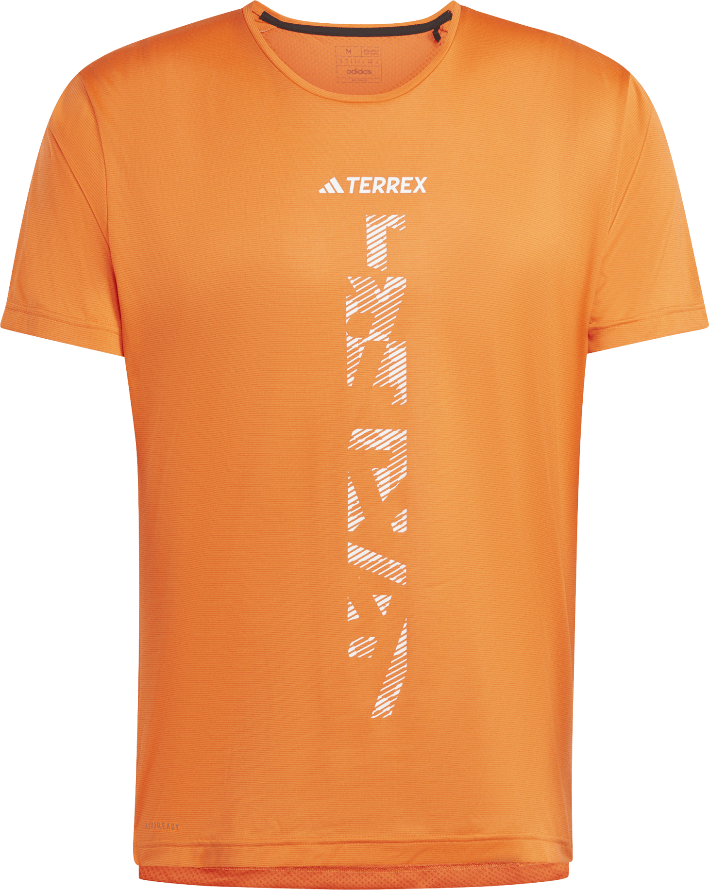 Adidas Men’s Terrex Agravic Trail Running T-Shirt Semi Impact Orange/White