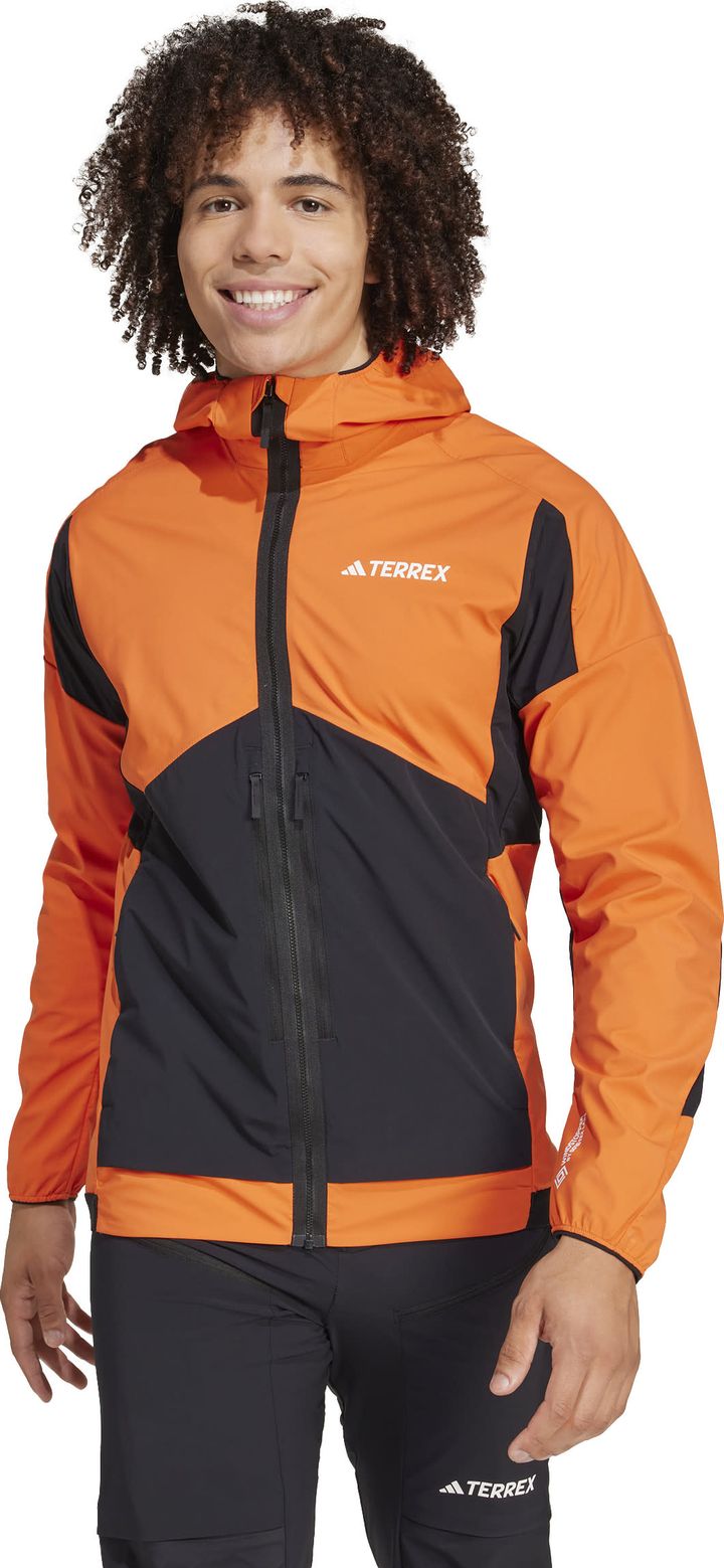 Adidas Men's Terrex Techrock Soft Shell Jacket Semi Impact Orange/Black Adidas