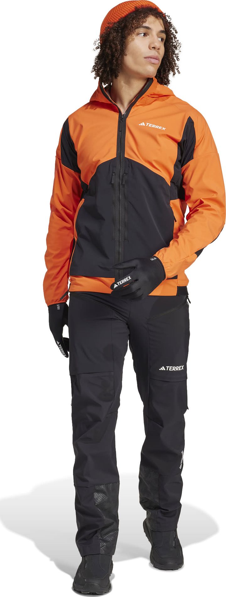 Adidas Men's Terrex Techrock Soft Shell Jacket Semi Impact Orange/Black Adidas