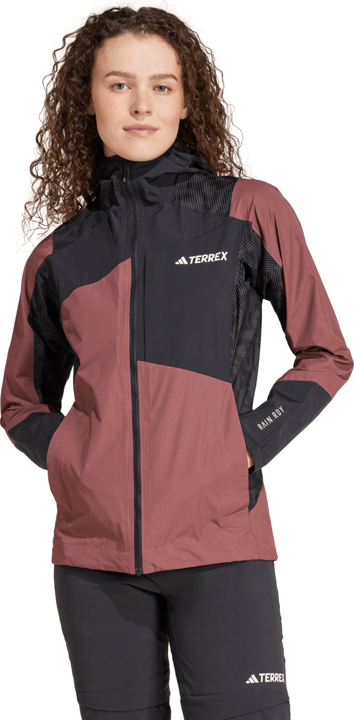 Women's Terrex Xperior Hybrid Rain Jacket Quicri/Black Adidas