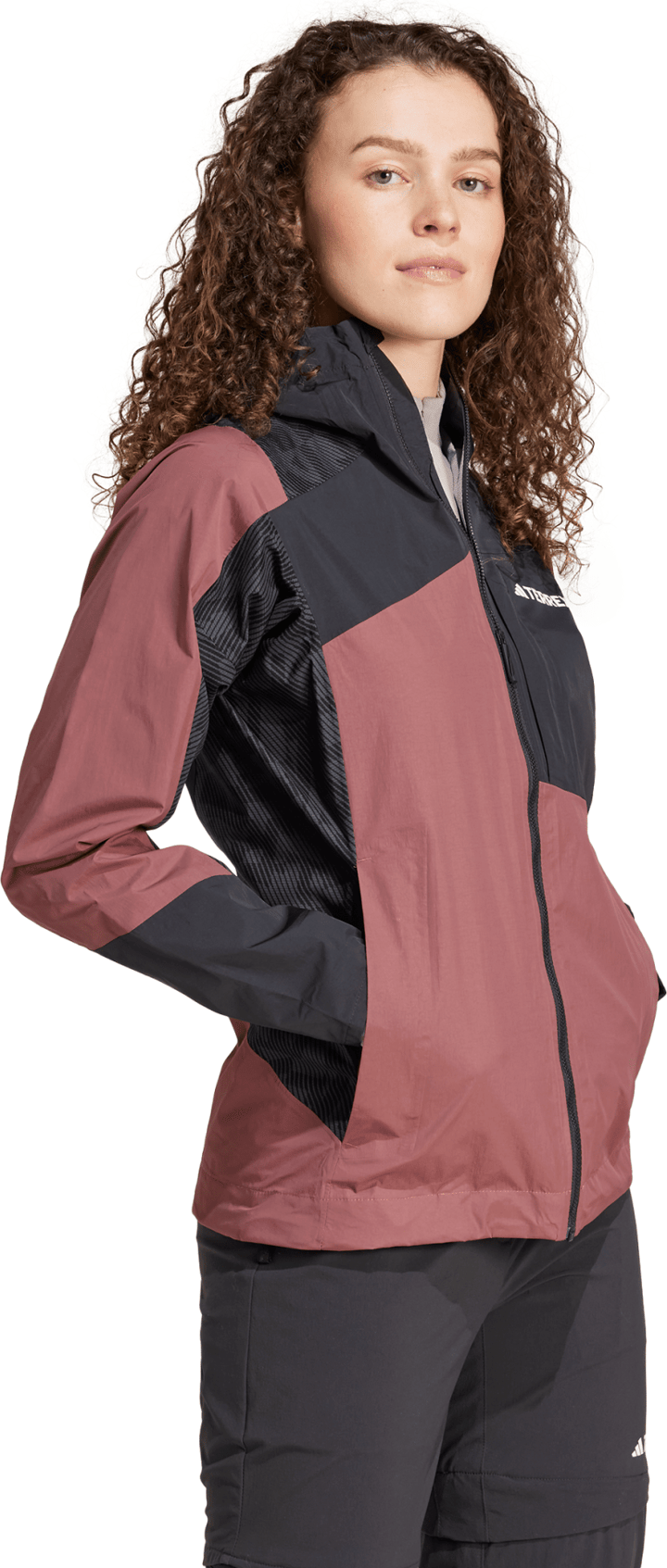 Women's Terrex Xperior Hybrid Rain Jacket Quicri/Black Adidas