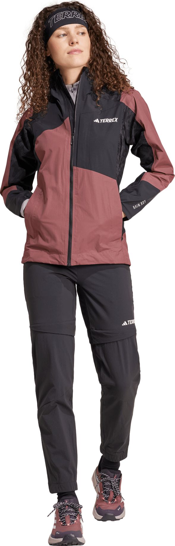 Women's Terrex Xperior Hybrid Rain Jacket Quicri/Black Adidas