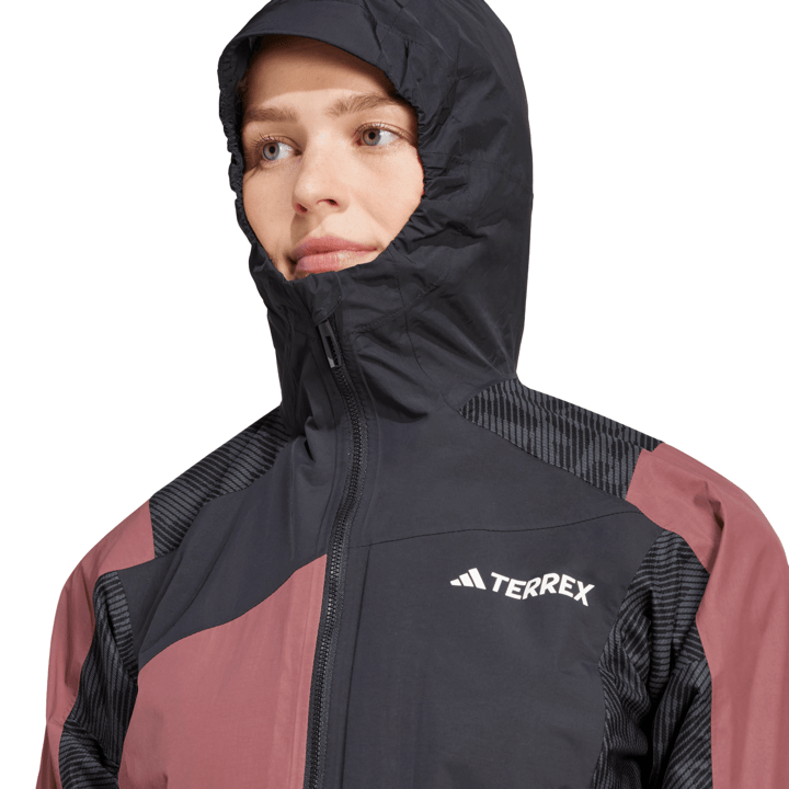 Women's Terrex Xperior Hybrid Rain Jacket Quicri/Black Adidas