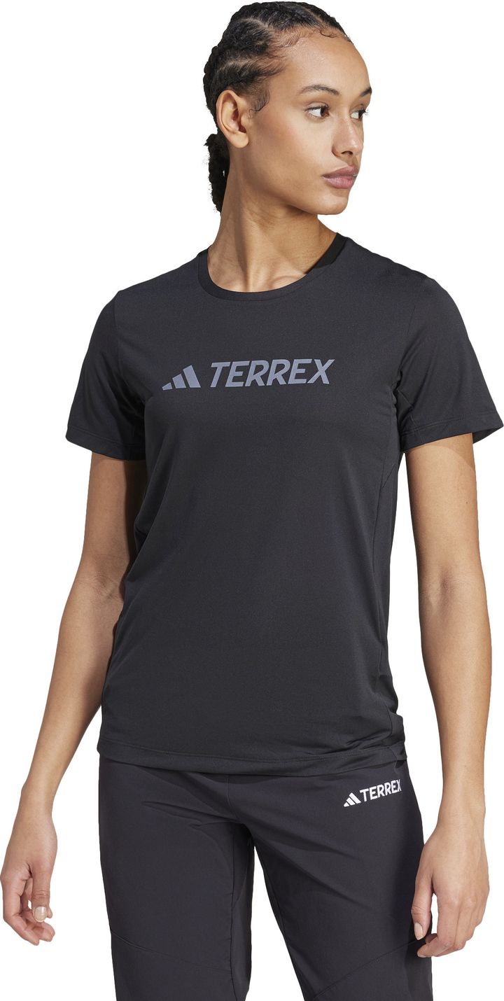 Adidas Women's Terrex Mt Log Tech Tee Black Adidas