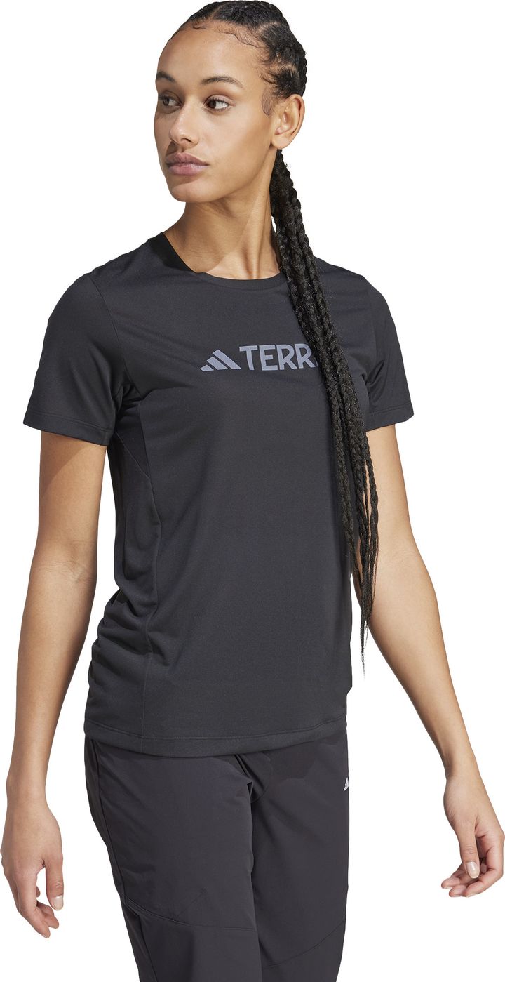 Adidas Women's Terrex Mt Log Tech Tee Black Adidas