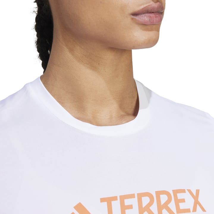 Adidas Women's Terrex Mt Log Tech Tee White Adidas