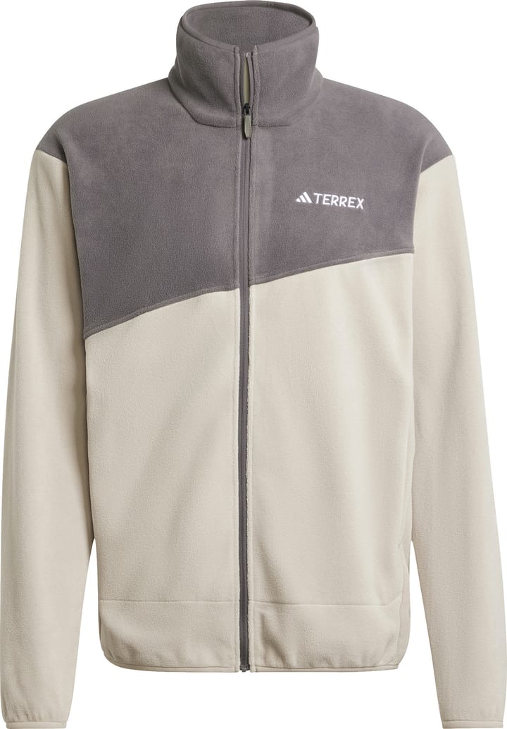 Adidas Men's Terrex Multi Full-Zip Fleece Jacka Wonder Beige/CharCoal Adidas