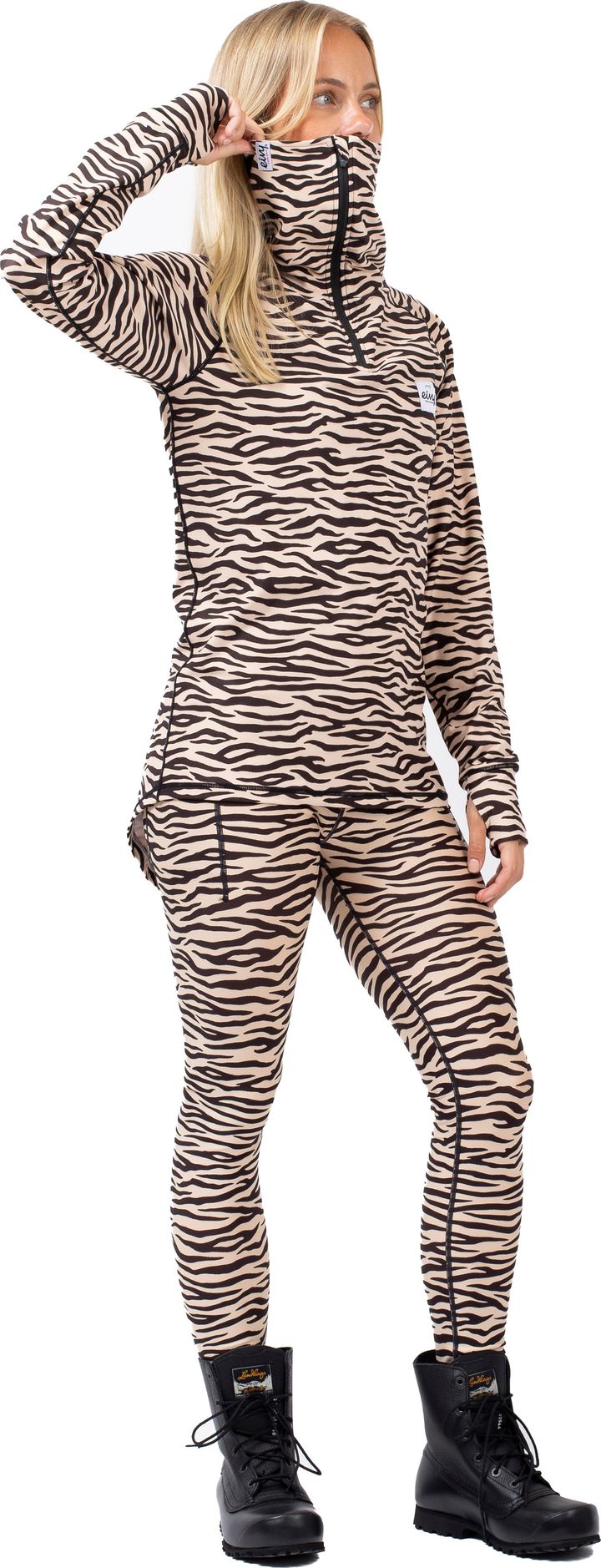 Eivy Women's Icecold Zip Top Zebra Eivy