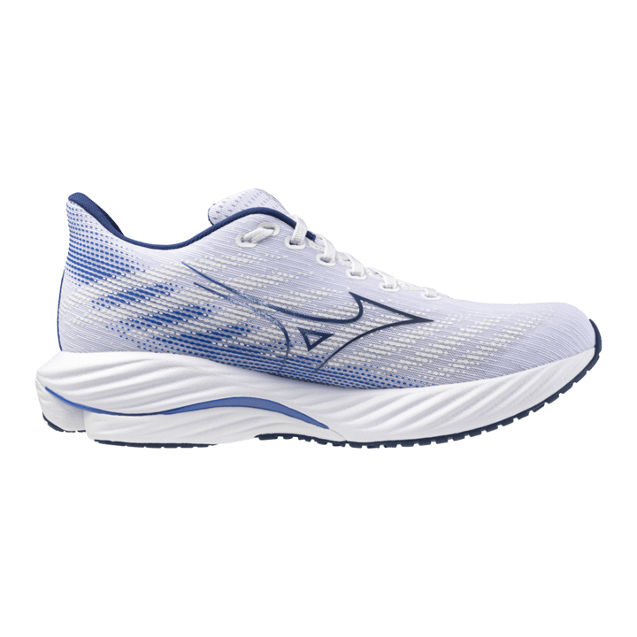 Mizuno Men's Wave Rider 28 White/Estate Blue/Mugen Blue Mizuno