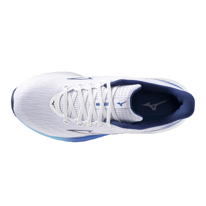 Mizuno Men's Wave Rider 28 White/Estate Blue/Mugen Blue Mizuno