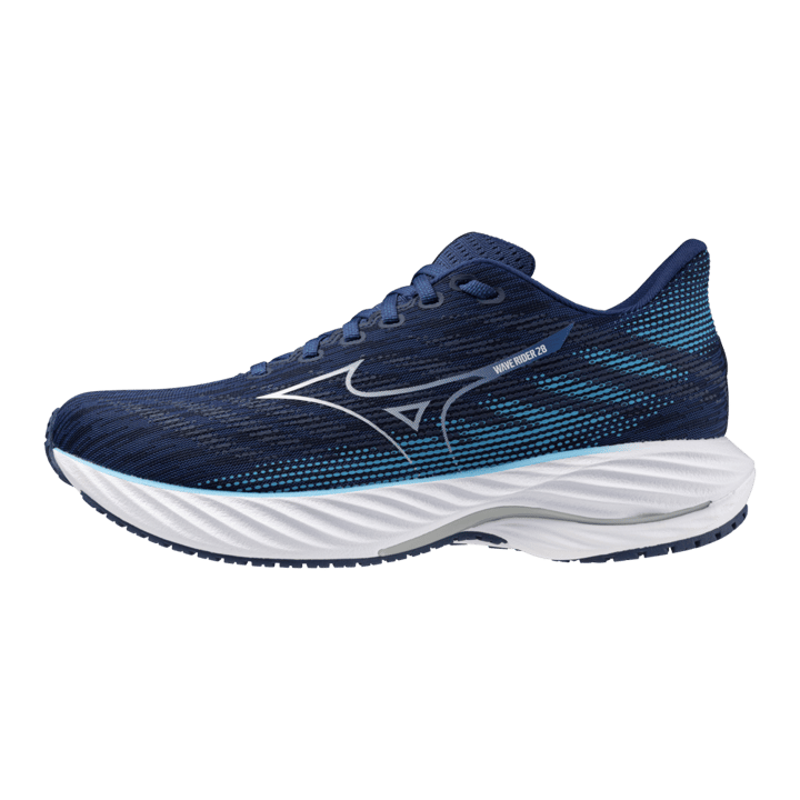 Mizuno Men's Wave Rider 28 Estate Blue/White/River Blue Mizuno