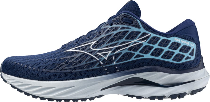 Mizuno Men's Wave Inspire 20 Estate Blue/White/River Blue