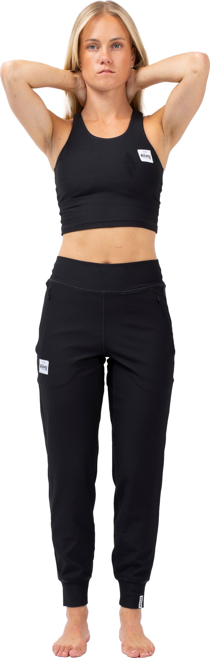 Eivy Women's Journey Rib Travel Pants Black Eivy