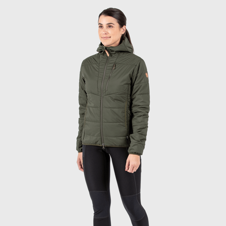 Fjällräven Women's Keb Padded Hoodie Deep Forest Fjällräven