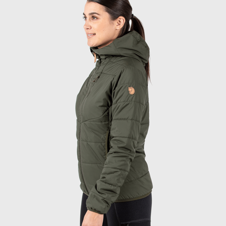 Fjällräven Women's Keb Padded Hoodie Deep Forest Fjällräven