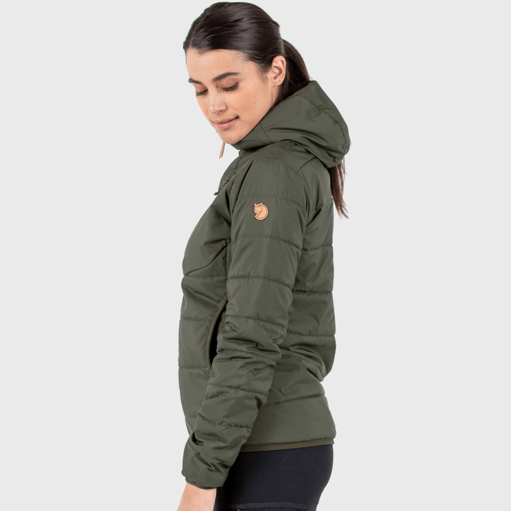 Fjällräven Women's Keb Padded Hoodie Deep Forest Fjällräven