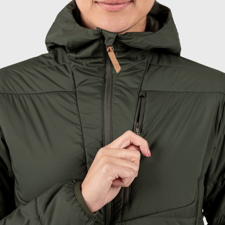 Fjällräven Women's Keb Padded Hoodie Deep Forest Fjällräven