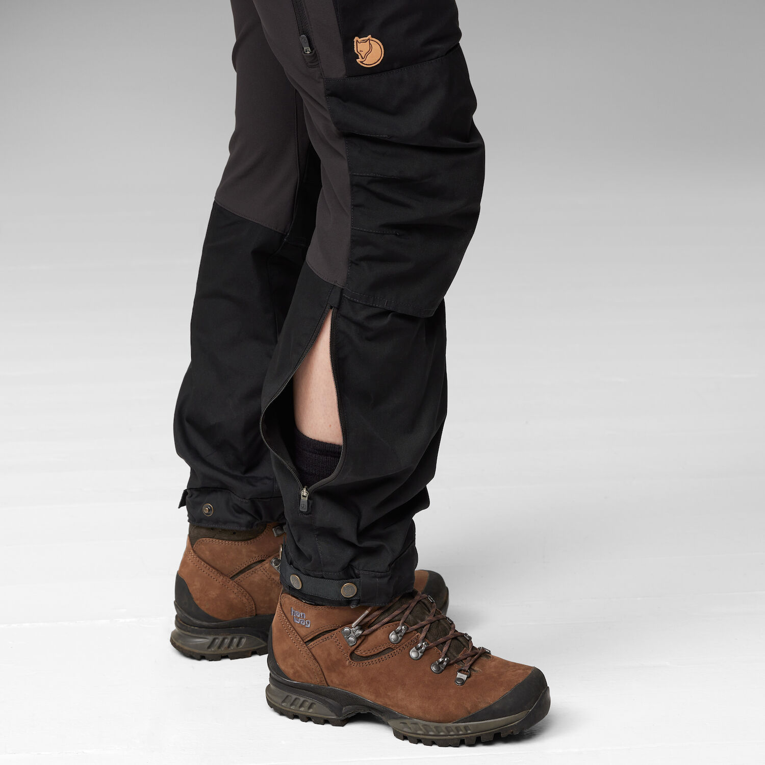 Fjallraven Men's Keb Trousers Regular Fit - Black/Stone Grey