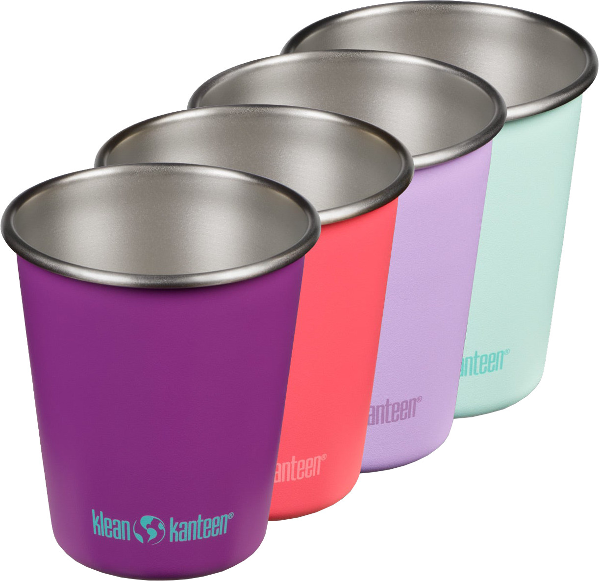 Klean Kanteen Stainless Steel Cup 296 ml 4-Pack Butterflies