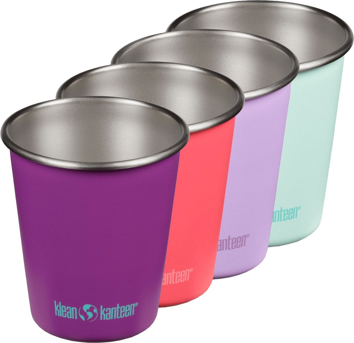 Klean Kanteen Stainless Steel Cup 296 ml 4-Pack Butterflies