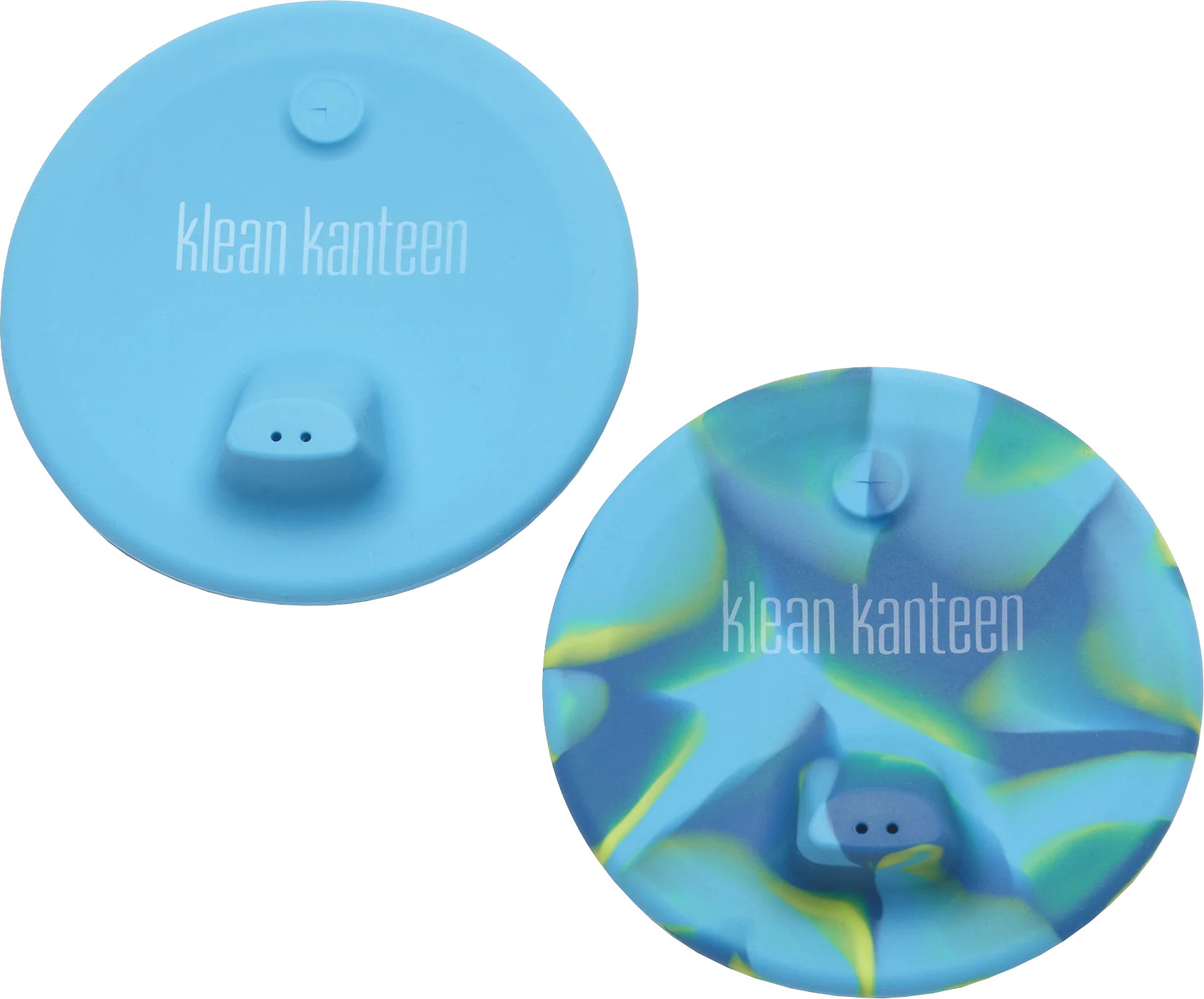 Klean Kanteen Kid Cup Sippy Lid 2-Pack Blue Tie Dye, OneSize