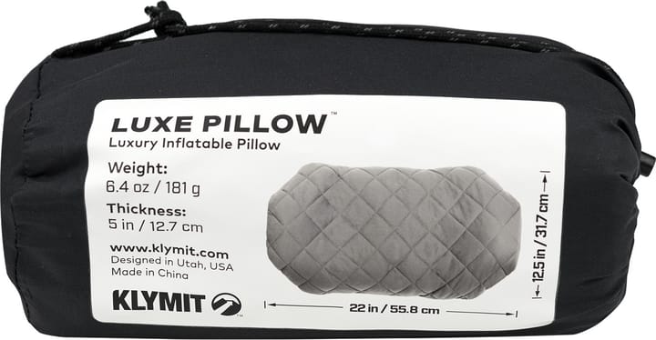 Klymit Luxe Pillow Grey Klymit