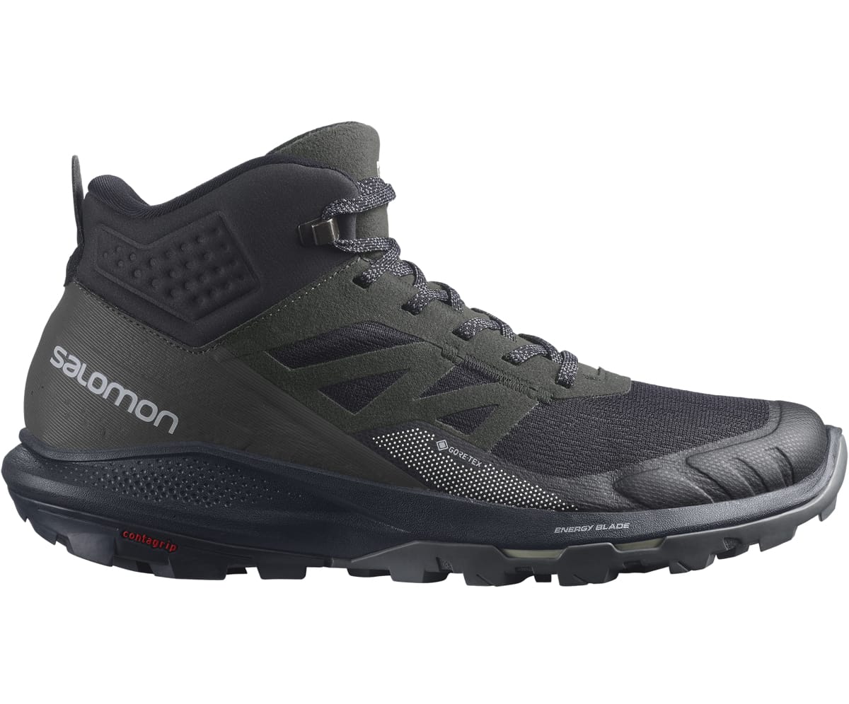 Salomon Men's Outpulse Mid Gore-Tex Black/Ebony/Vanilla Ice | Fjellsport.no